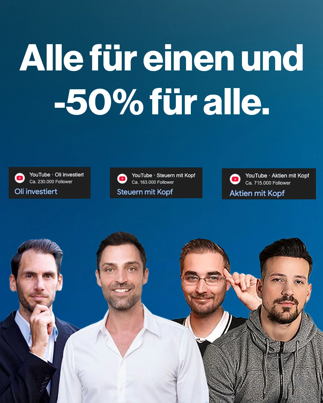 Alle für einen und -50% für alle. RedBird Investors Club mit Steuern mit Kopf, Oli investiert, Aktien mit Kopf